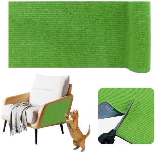 Matto autoadesivo per gatti, pannelli di protezione per gatti, pannelli di protezione per gatti per divano, pannelli di protezione per gatti per parete, pannelli di protezione per gatti per parete (verde frutta, 40cm×4m)
