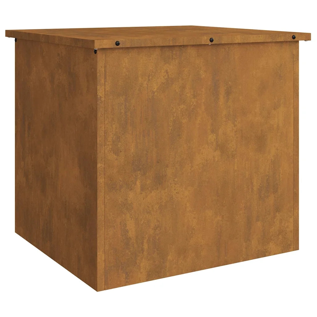 vidaXL Scatola di Stoccaggio Esterno Marrone 55 x 50.5 x 50 cm