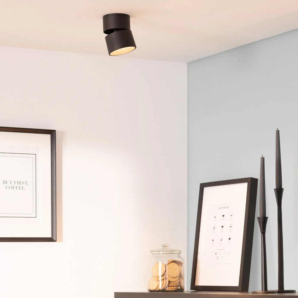 Faretto LED 30W orientabile nero 2700-3200K Abruzzo Romeo