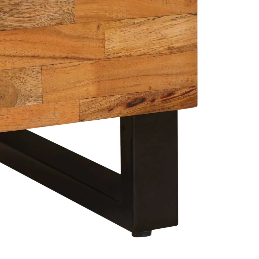 Mobile laterale Marrone 40 x 33 x 75 cm Legno di mango massello 4018320
