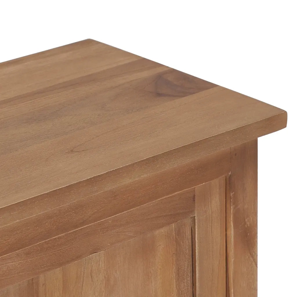 Mobile Porta TV 90x30x35 cm in Legno Massello di Teak 286275