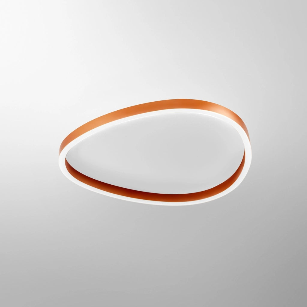Ecaris P/M Plafoniera a Soffitto LED 60W Biemissione Dimmerabile CCT Switch 3000K/4000K in Alluminio Arancio Bruciato - Gealuce