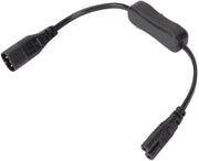 Cavo di estensione IEC 320 C8 - IEC 320 C7 Maschio Femmina - Adattatore cavo Interruttore - Lampada da scrivania 2,5A 250V 1500W 0,98ft
