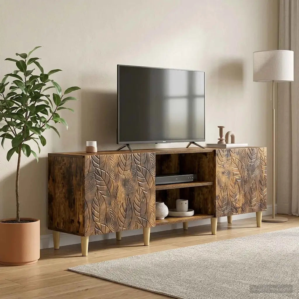 Mobile TV 150 x 31 x 50 cm Rovere Fumo Legno ingegnerizzato 895150