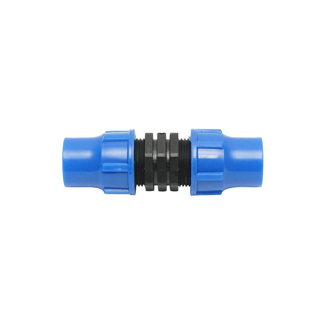 Giunto di collegamento uguale per tubo di gocciolamento D20x20mm per sistemi di irrigazione