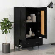 Credenza Rovere Nero 70 x 31 x 115 cm Legno ingegnerizzato 8009859