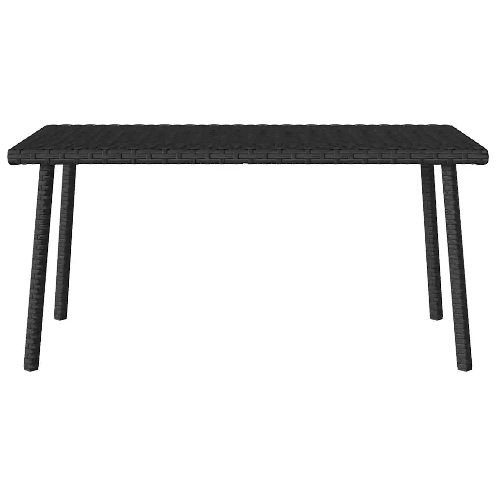Tavolino da Giardino Rettangolare Nero 80x40x37 cm Polyrattan 4104055