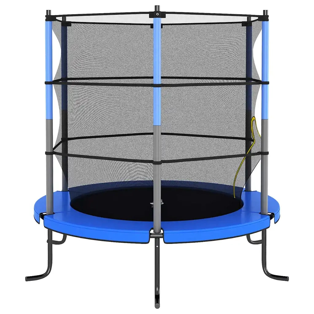 Set Trampolino con Rete di Sicurezza Rotondo 140x160 cm Blue cod mxl 68573