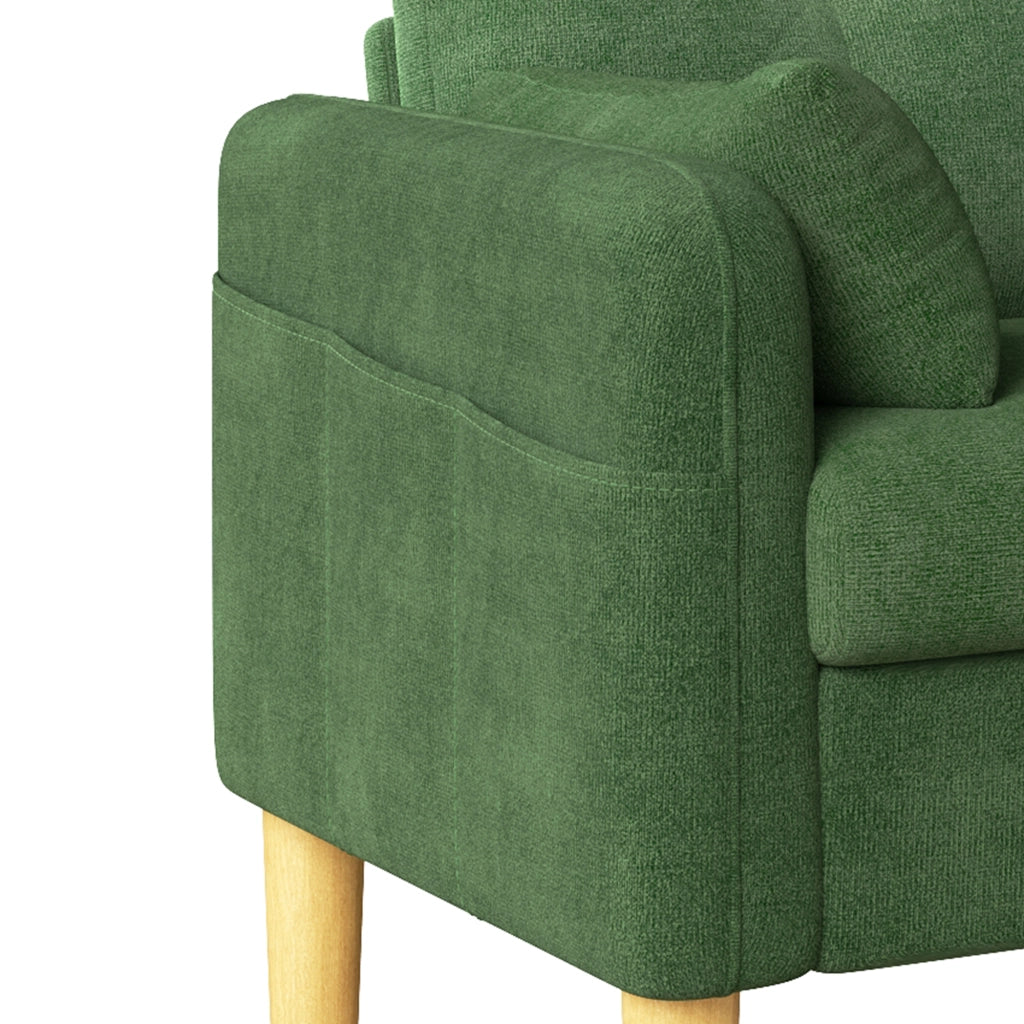 SOFA 2 POSTI 119x78x85 cm IN Ciniglia Verde