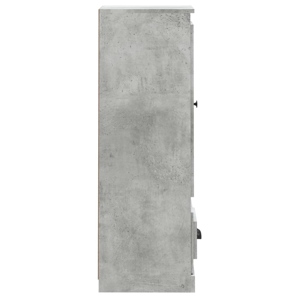 Buffet credenza cassettiera mobiletto mobile contenitore organizer per cucina soggiorno salotto alto 36 x 35,5 x 103,5 cm legno ingegnerizzato grigio 02_0034431