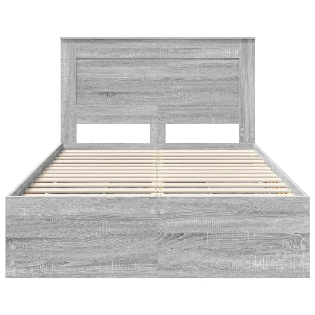 Struttura del letto con cassetto Grigio Sonoma 120 x 190 cm 3410191