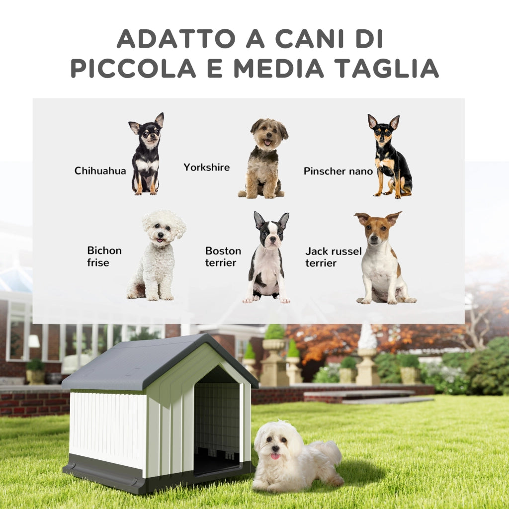 Casetta per Cani ¨C zephmum ¨C Grigio Plastica 62x61x60