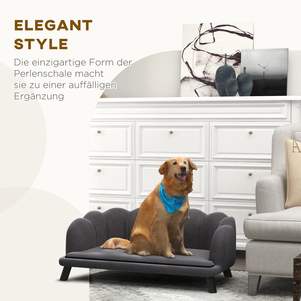 Divano per cani con rivestimento lavabile ¨C zephmum ¨C grigio scuro