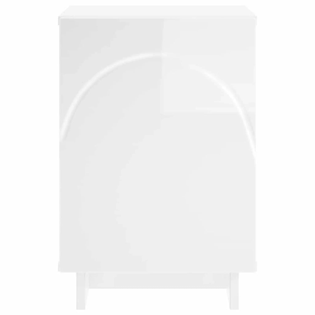 Armadio da Notte 2 pcs Bianco Lucido 33,5 x 34,5 x 50 cm 8011414