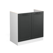 Vicco Mobile lavello cucina Antracite casa di campagna 80 cm senza piano di lavoro