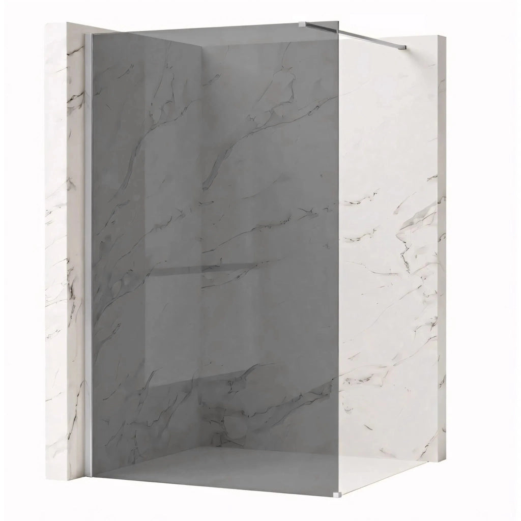 Parete Doccia Rea Flexi Grey / Chrome 110