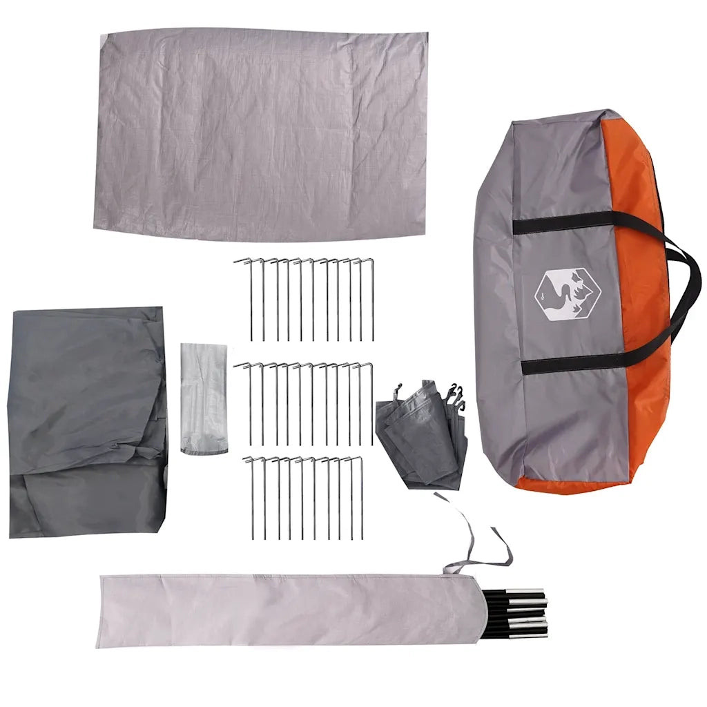 Frangivento da Campeggio Arancione 366x152x152 cm Impermeabile 94742