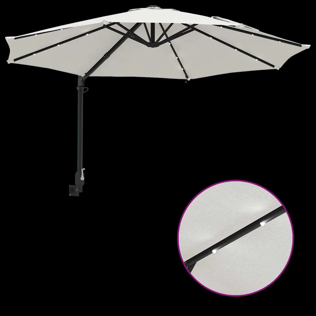 Ombrello | Parasol da giardino Sabbia 248 x 248 x 148 cm