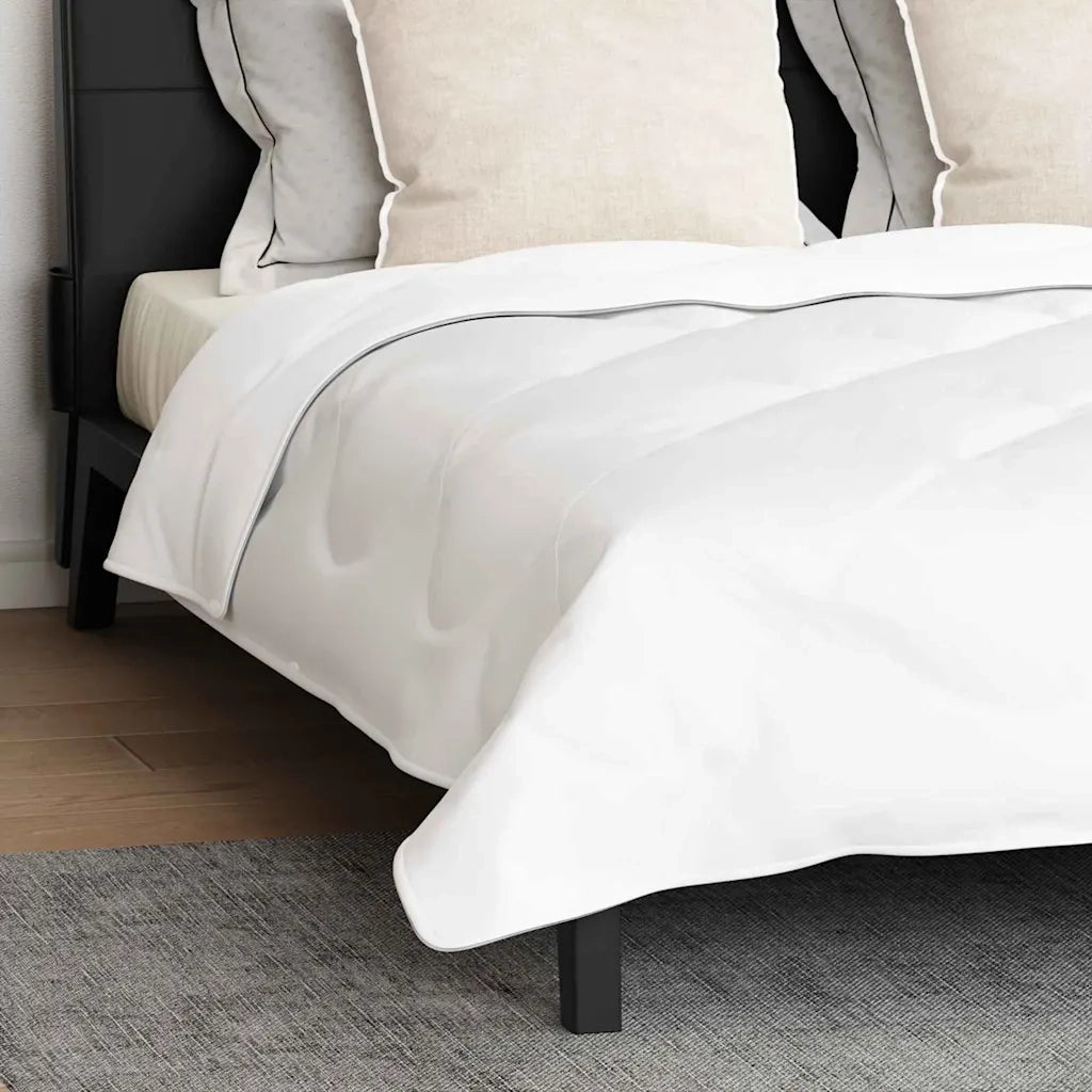 vidaXL Piumone con Cuscini Altro 3 pcs Bianco 240 x 200 cm Microfibra