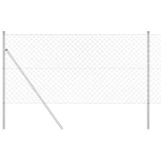 Palo della recinzione | Pannello per recinzione Argento 10 x 1,4 m (maglia 60 x 60 mm)