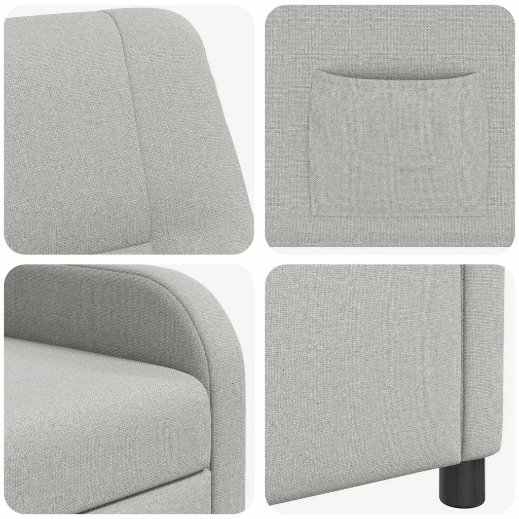 Poltrona reclinabile Grigio Nuvola Tessuto 42035031