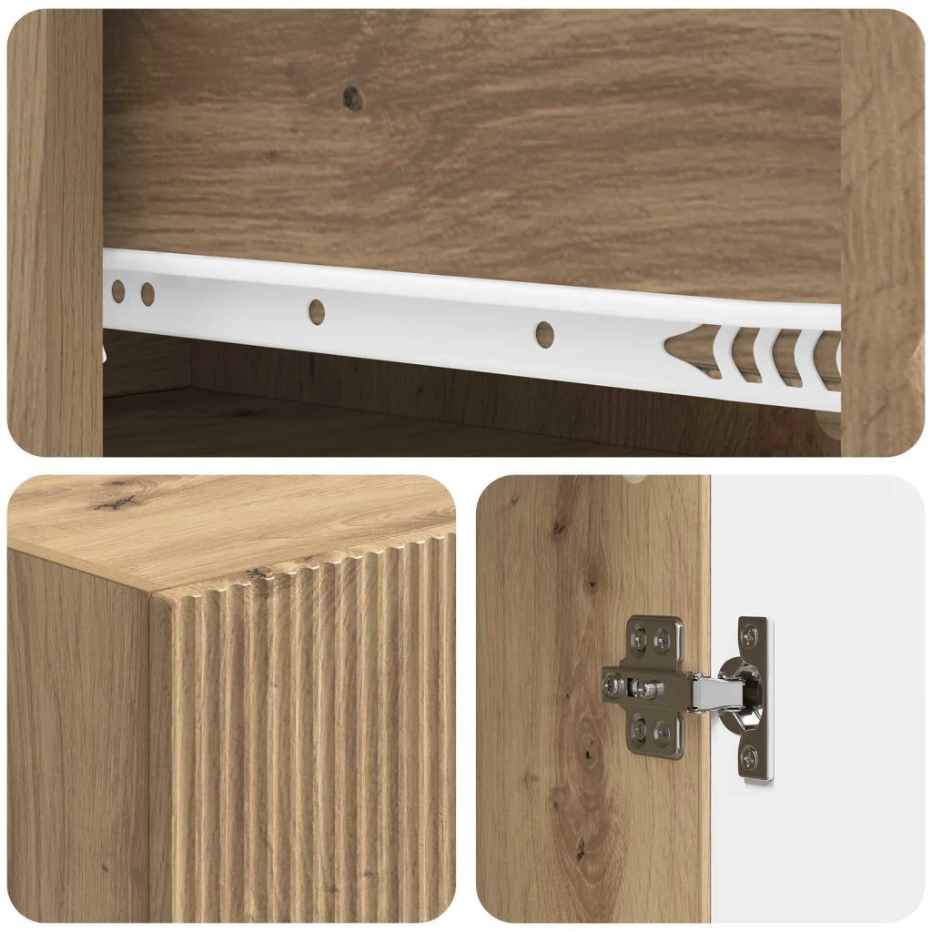 Set di armadi 2 pcs 33 x 34,5 x 90 cm Legno ingegnerizzato 3416573