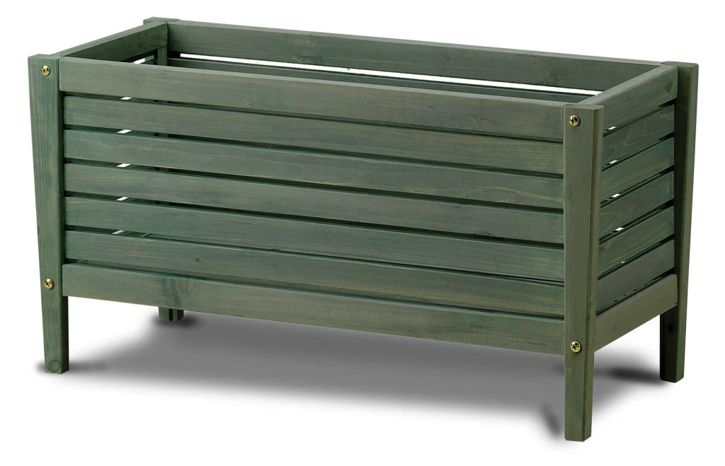 Fioriera 78x31x40 cm in Legno di Conifera Taini Verde Marilic