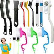 Set di 14 spazzole per aspirazione, strumento per pulire fessure e interstizi in cucine, bagni, angoli, vasche da bagno, porte, infissi e rubinetti.