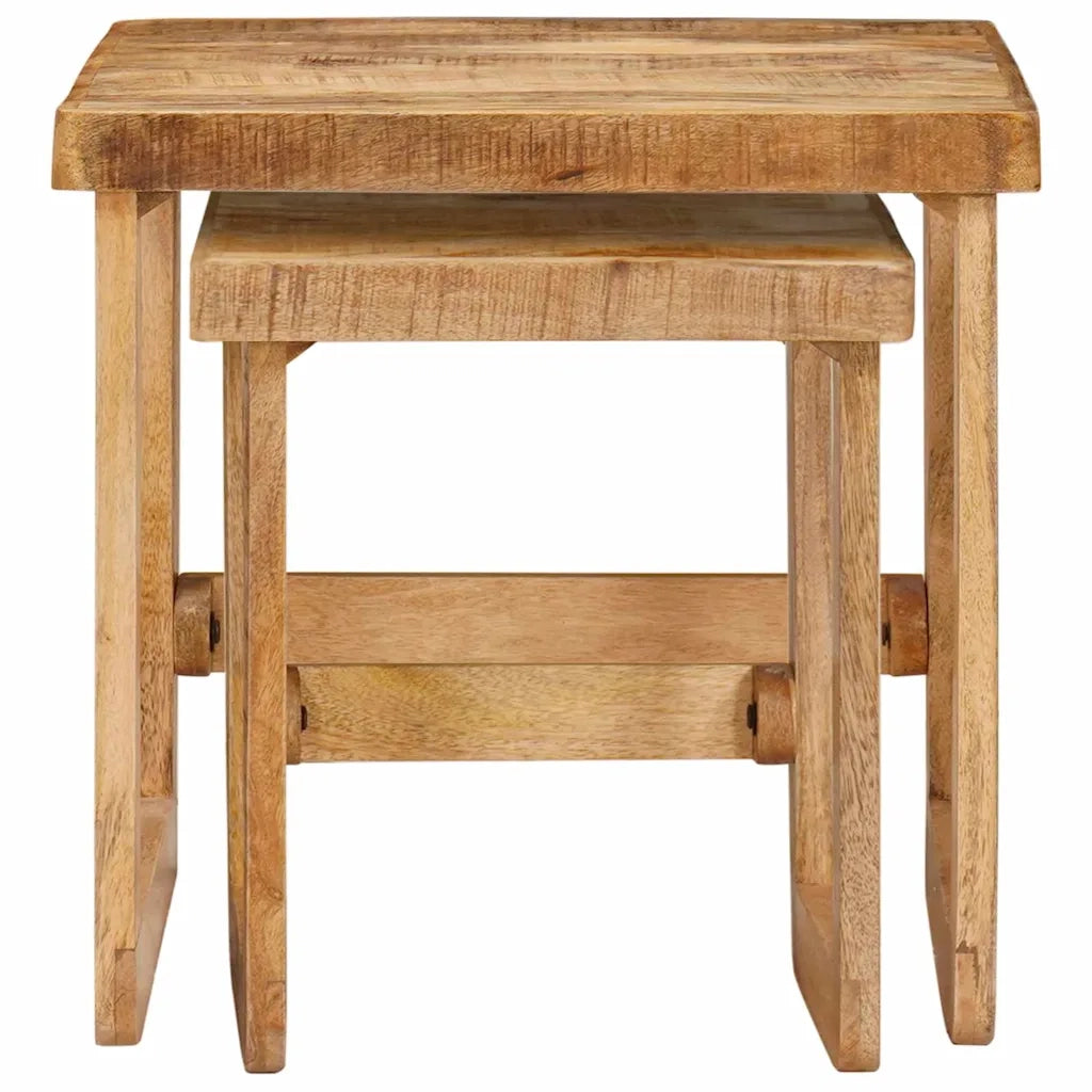 vidaXL Tavoli da Fine Marrone legno massello di mango