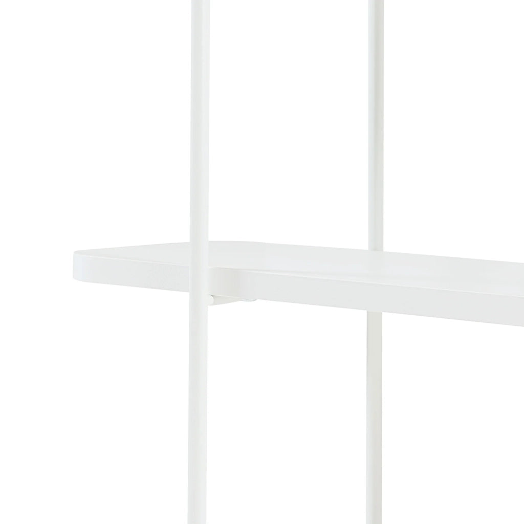 Scaffale dal design senza tempo per soggiorno/camera da letto mobiletto portaoggetti da parete 100 x 80 x 21 cm bianco 03_0011304