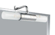 APPLIQUE DA BAGNO FISSAGGIO SU SPECCHIO ROBY CROMO 2 LUCI ATTACCO G9 IP23 23X9X8CM