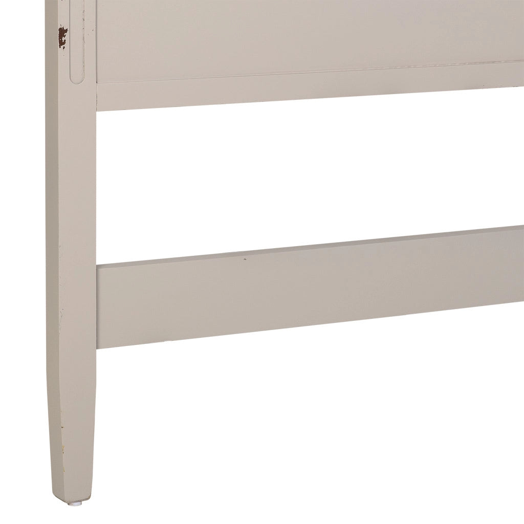Testiera in legno con griglia grigio 150x6x130