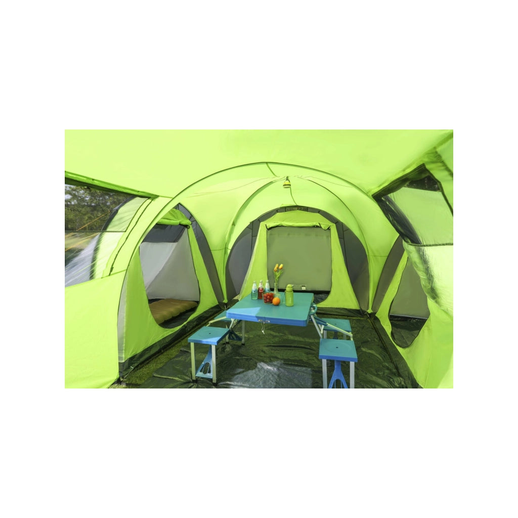 Tenda da campeggio familiare con 8 posti letto Torino Kingcamp - Dimensioni: 600 x 570 x 203 cm