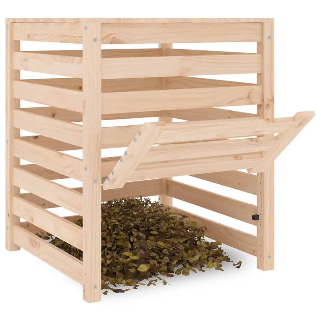 Compostiera 63,5x63,5x77,5 cm in Legno Massello di Pino 823808