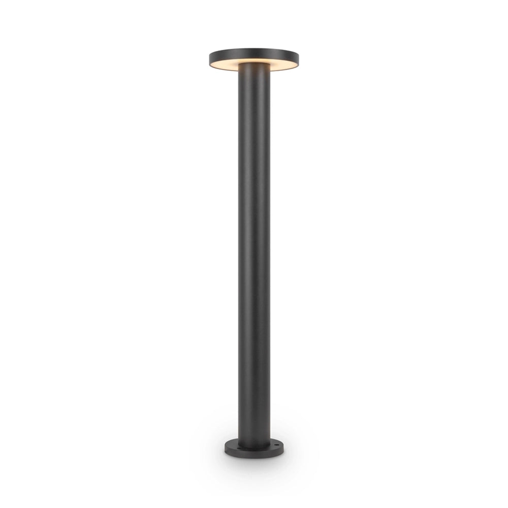 Lampione Per Esterno Moderno Metallo Grafite Led 12W Ip65