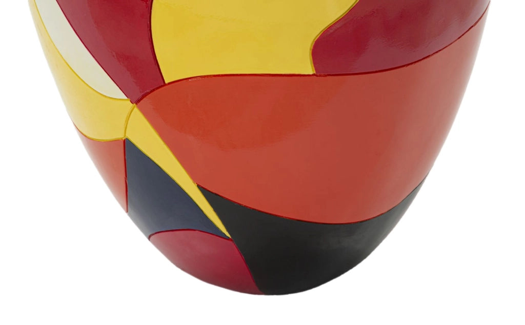 Vaso Rubic Ø29x59 cm in Resina Multicolor