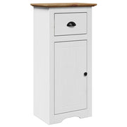 Mobile da Bagno | Armadio da bagno BODO Bianco e Marrone 44x30x90 cm