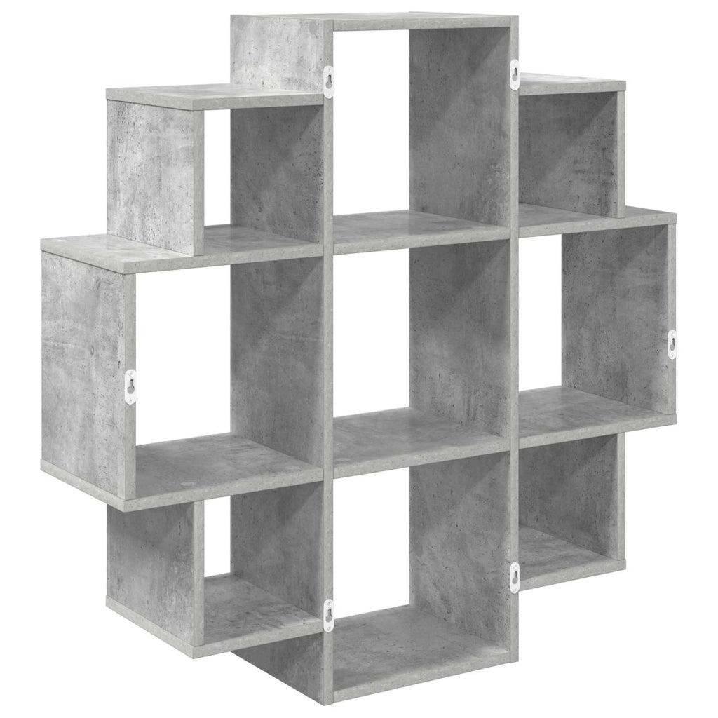 Scaffale da parete Grigio Cemento 90 x 25 x 90 cm 8012175