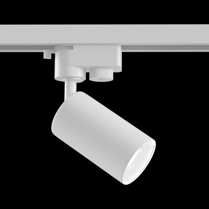 Faretto per Sistema Illuminazione Binario 50W GU10 in Alluminio  Bianco