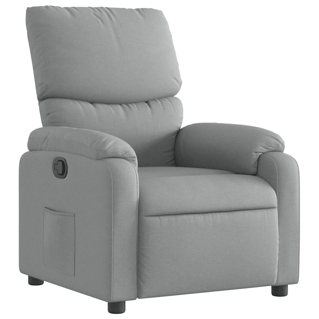 Divano Sedia-Poltrona reclinabile in tessuto grigio chiaro 661905
