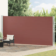 Tenda da Sole Laterale Retrattile per Patio 200x600 cm Marrone 317975
