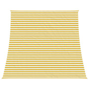 Telo Ombra-Vela Ombreggiante-Parasole a Vela Giallo e Bianco 4 / 5 x 4 m HDPE
