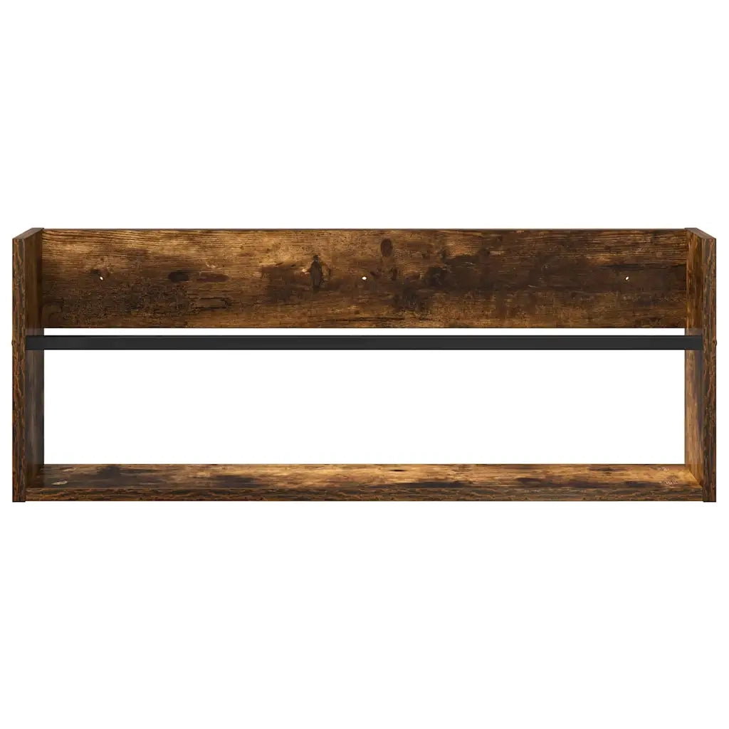 Scaffale per riviste Rovere fum¨¦ 80 x 12 x 30 cm CFW4104098