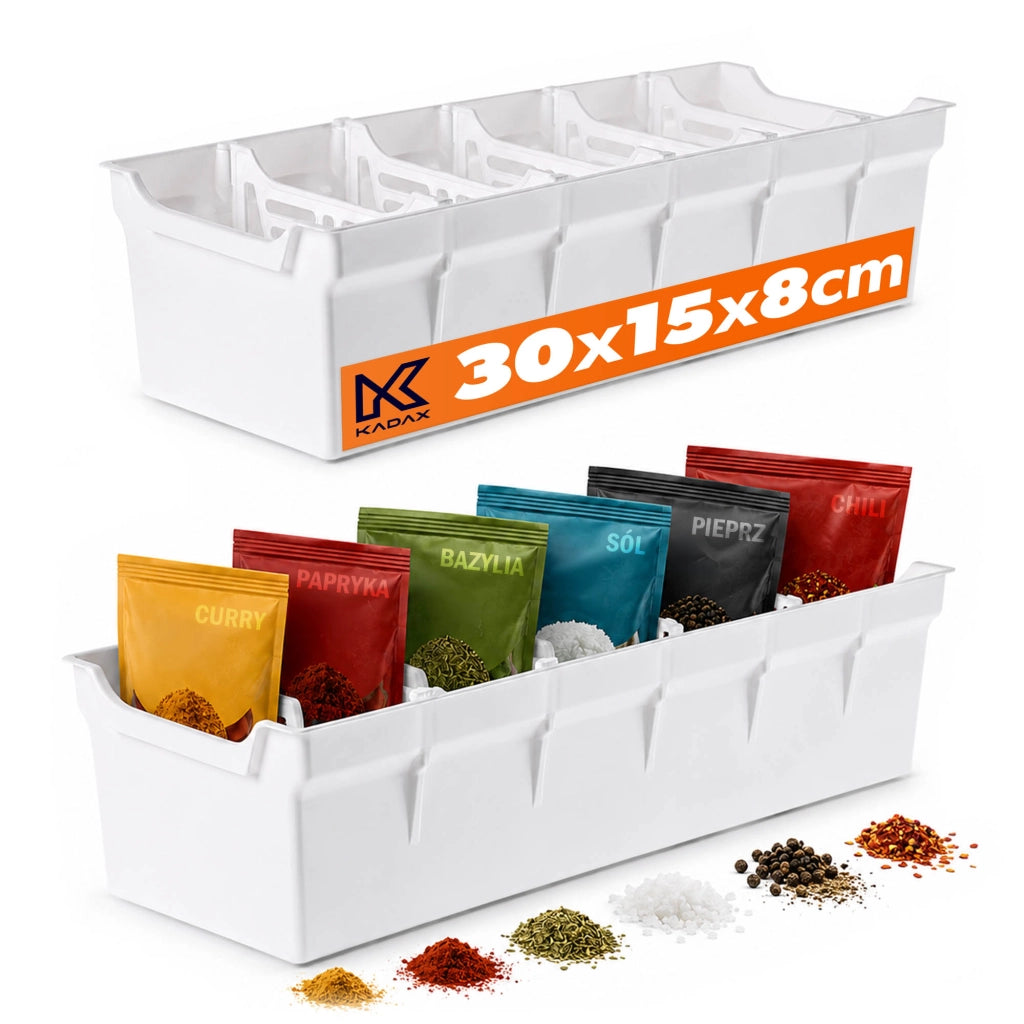 KADAX Organizer na przyprawy biały <24> K17439