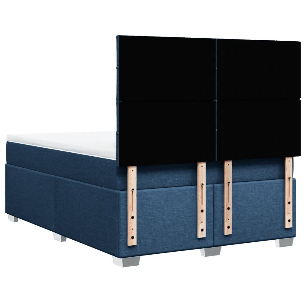 Giroletto a Molle con Materasso Blu 140x200 cm in Tessuto 3290517