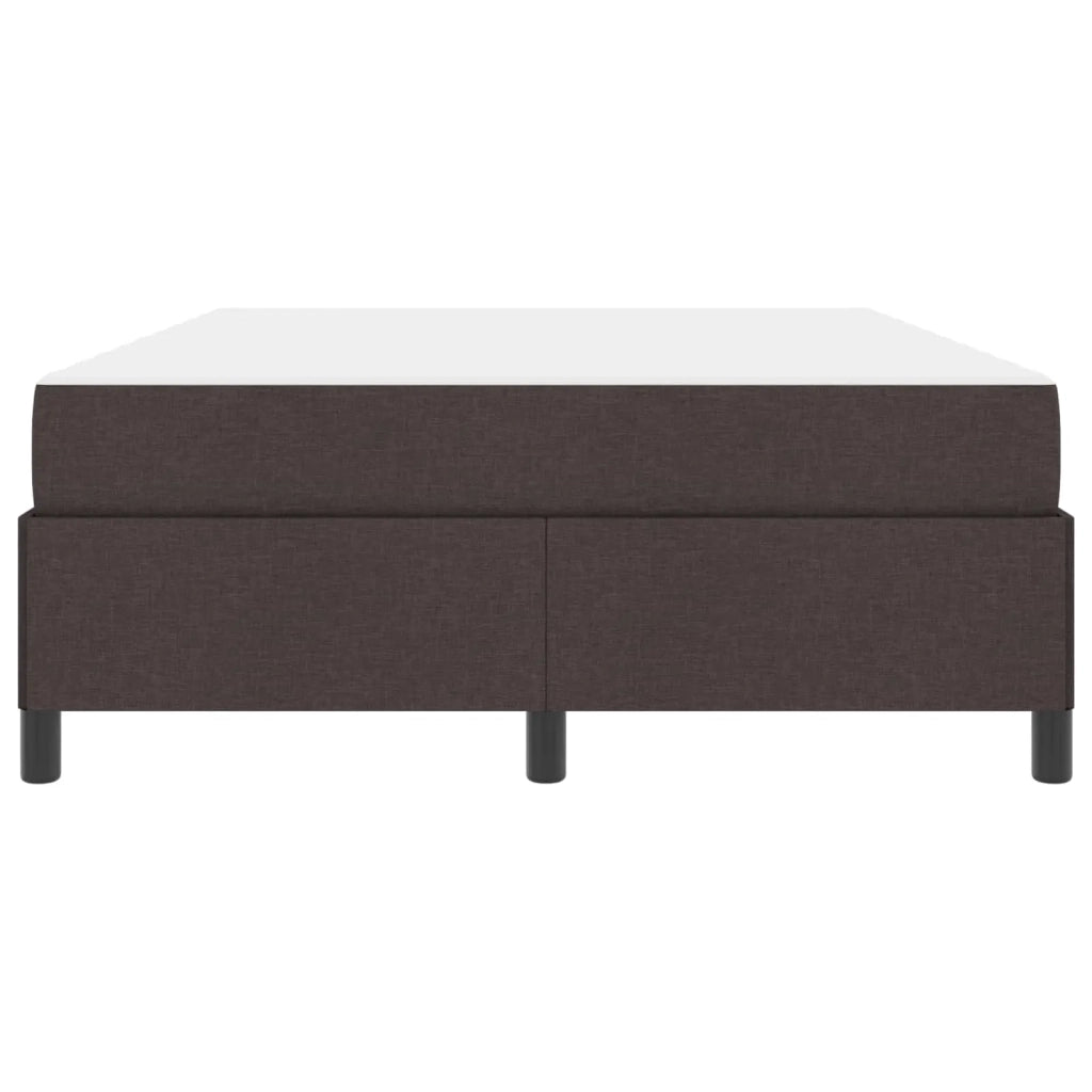 Letto a molle con materasso Marrone Scuro 140 x 190 cm Tessuto 3398860
