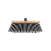 Perfetto 0020B Scopa per Esterni Spazzesterni coccia in legno 28 cm setole poliestere supporto faggio colore Naturale