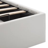 Giroletto con Contenitore Idraulico Bianco Similpelle 120x200cm