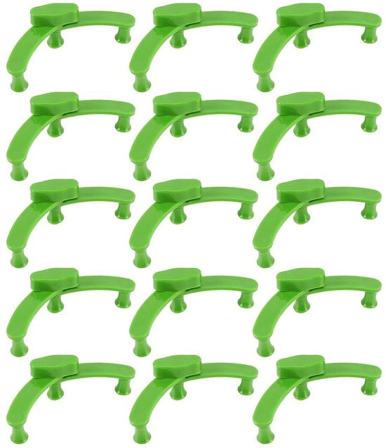 Supporti per piante 360° girevoli - 3 punti di sostegno - Supporti per piante per piante rampicanti - Supporti per piante grandi - 15 pezzi - Lunghezza 12 cm