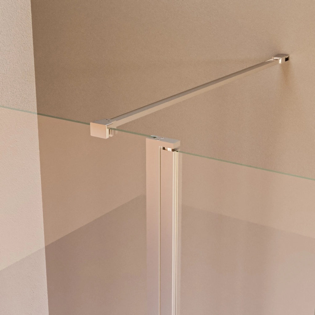 Walk in con aletta orientabile 8mm h195 osiride, misura 170